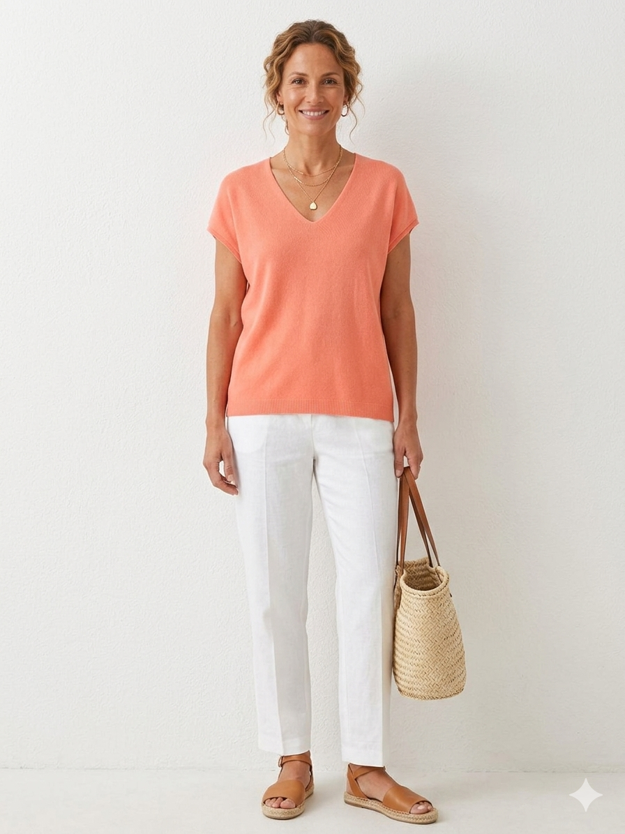 JERSEY PUNTO FINO | CUELLO EN PICO