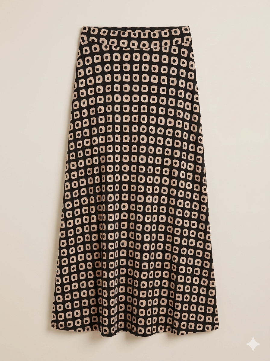 Falda Estampada punto frío