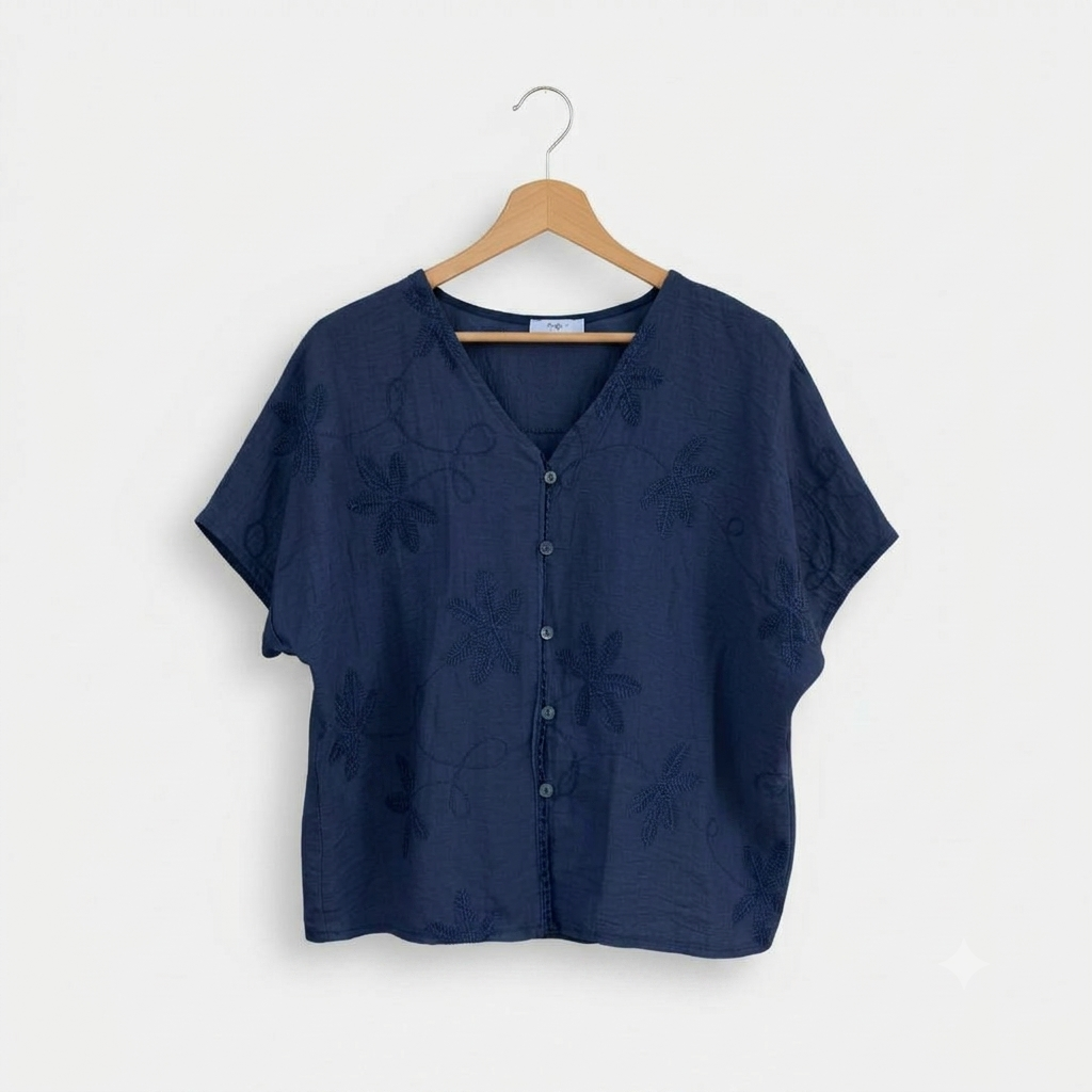 Blusa Bordada | Detalle Floral