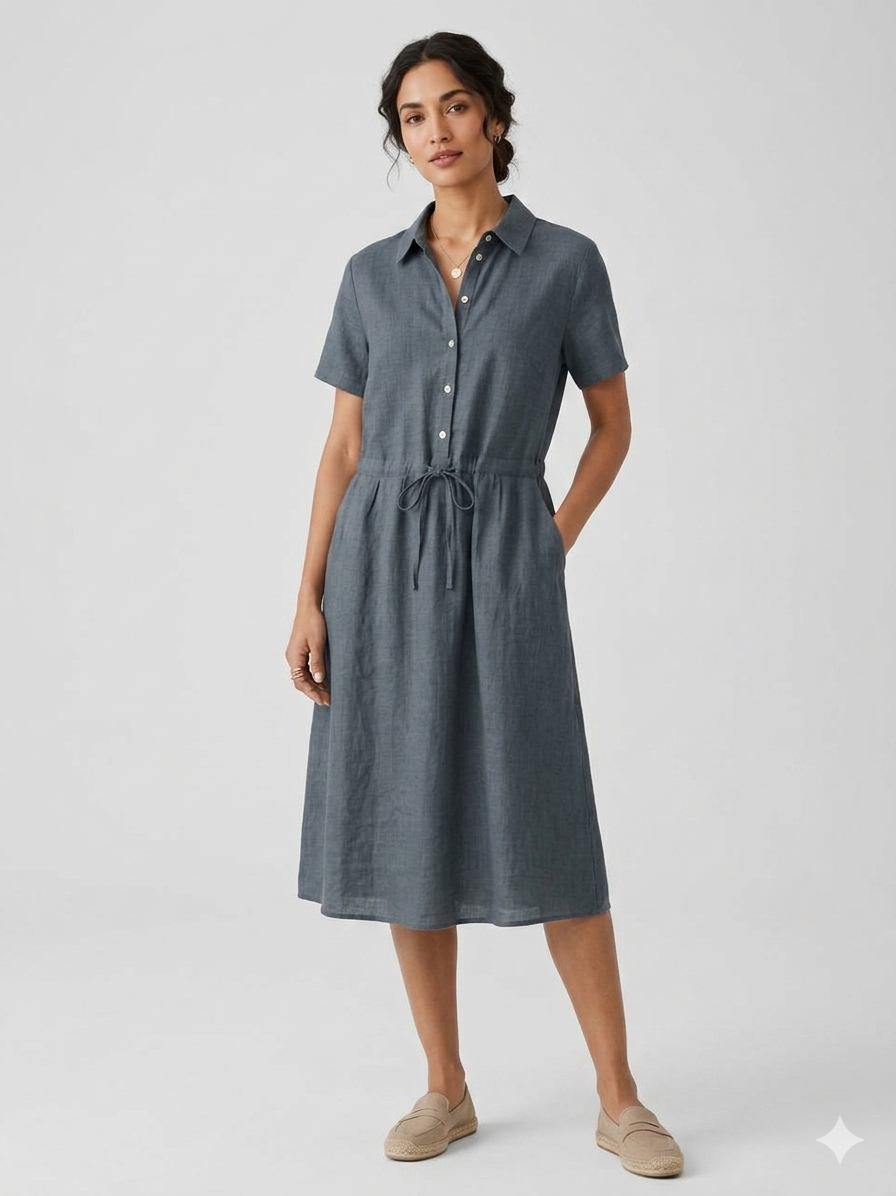 Vestido Camisero | Soft Denim