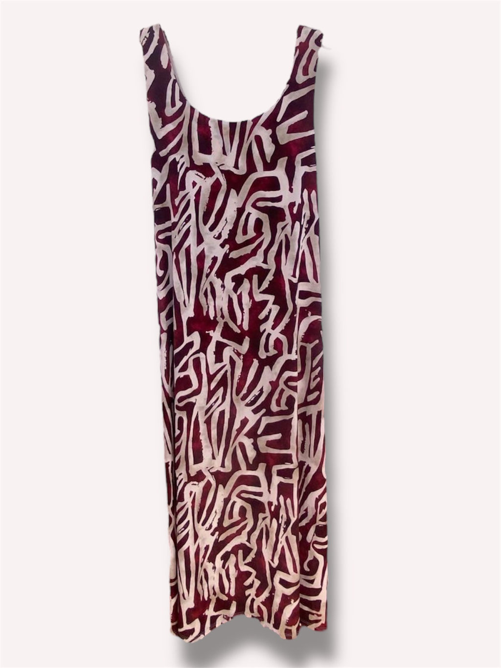 Vestido largo lycra fría estampado