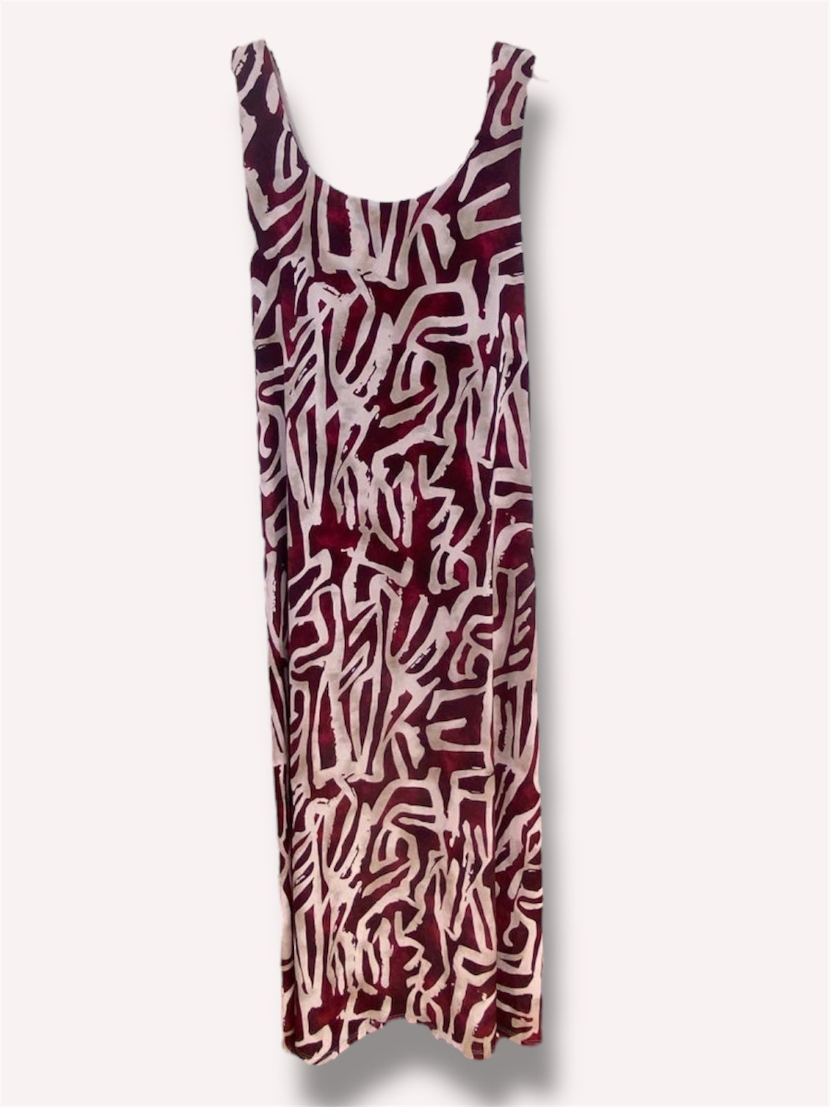 Vestido largo lycra fría estampado
