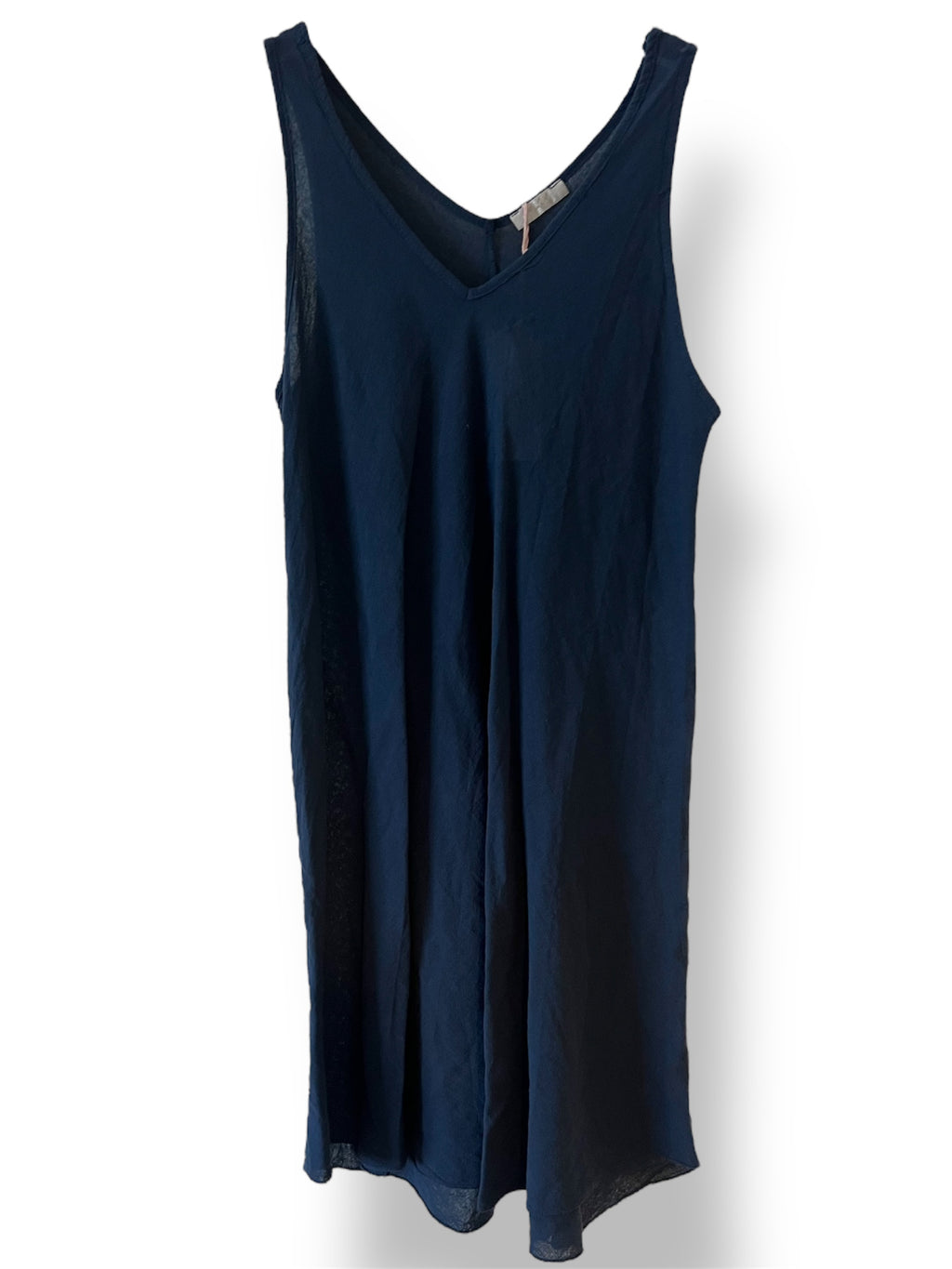Vestido algodón efecto lino