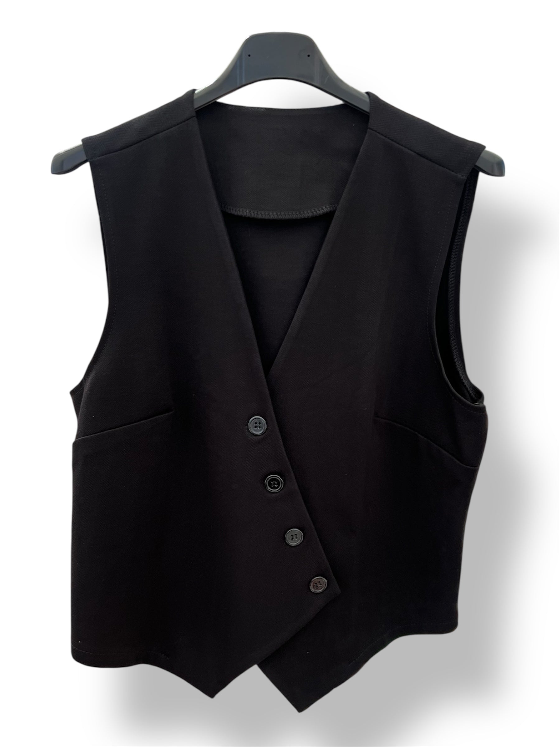 Chaleco sastre botones diagonal
