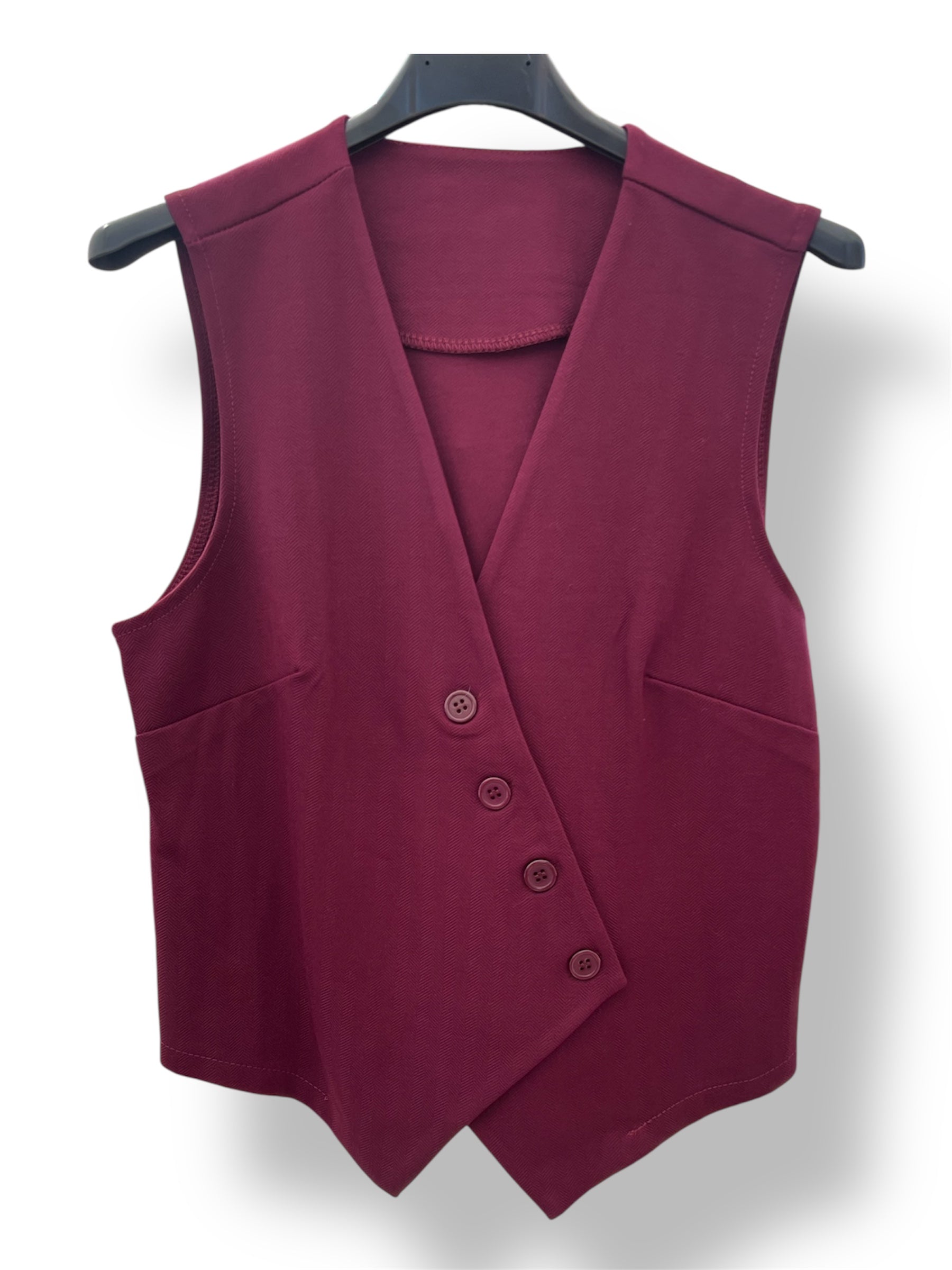 Chaleco sastre botones diagonal