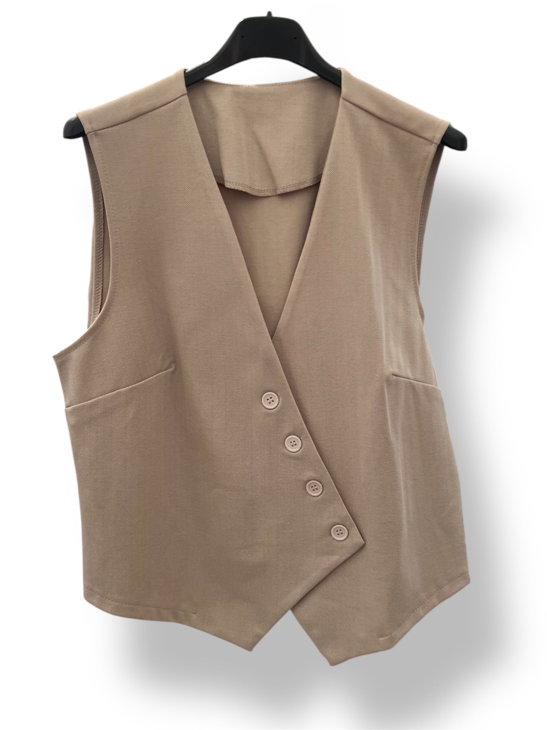 Chaleco sastre botones diagonal