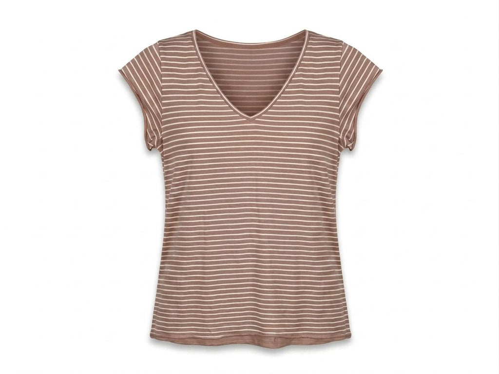 Camiseta Básica Rayas Algodón