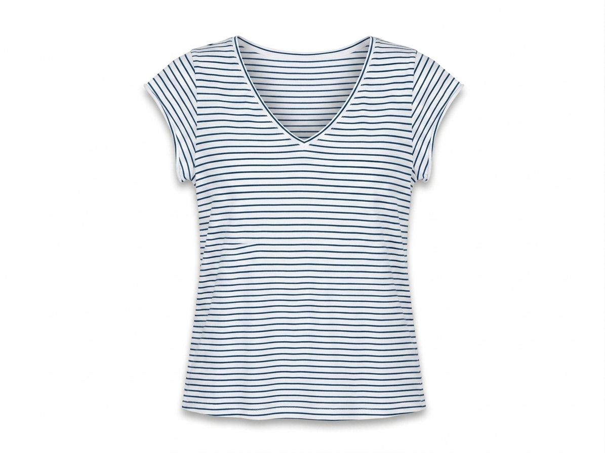 Camiseta Básica Rayas Algodón