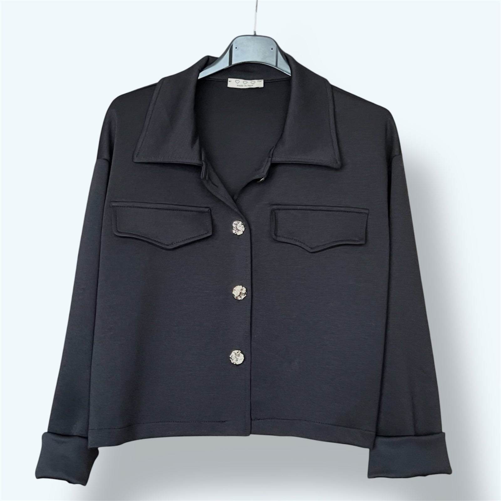 Chaqueta sudadera botones joya