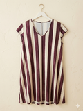 Vestido punto frío cuello pico | talla grande