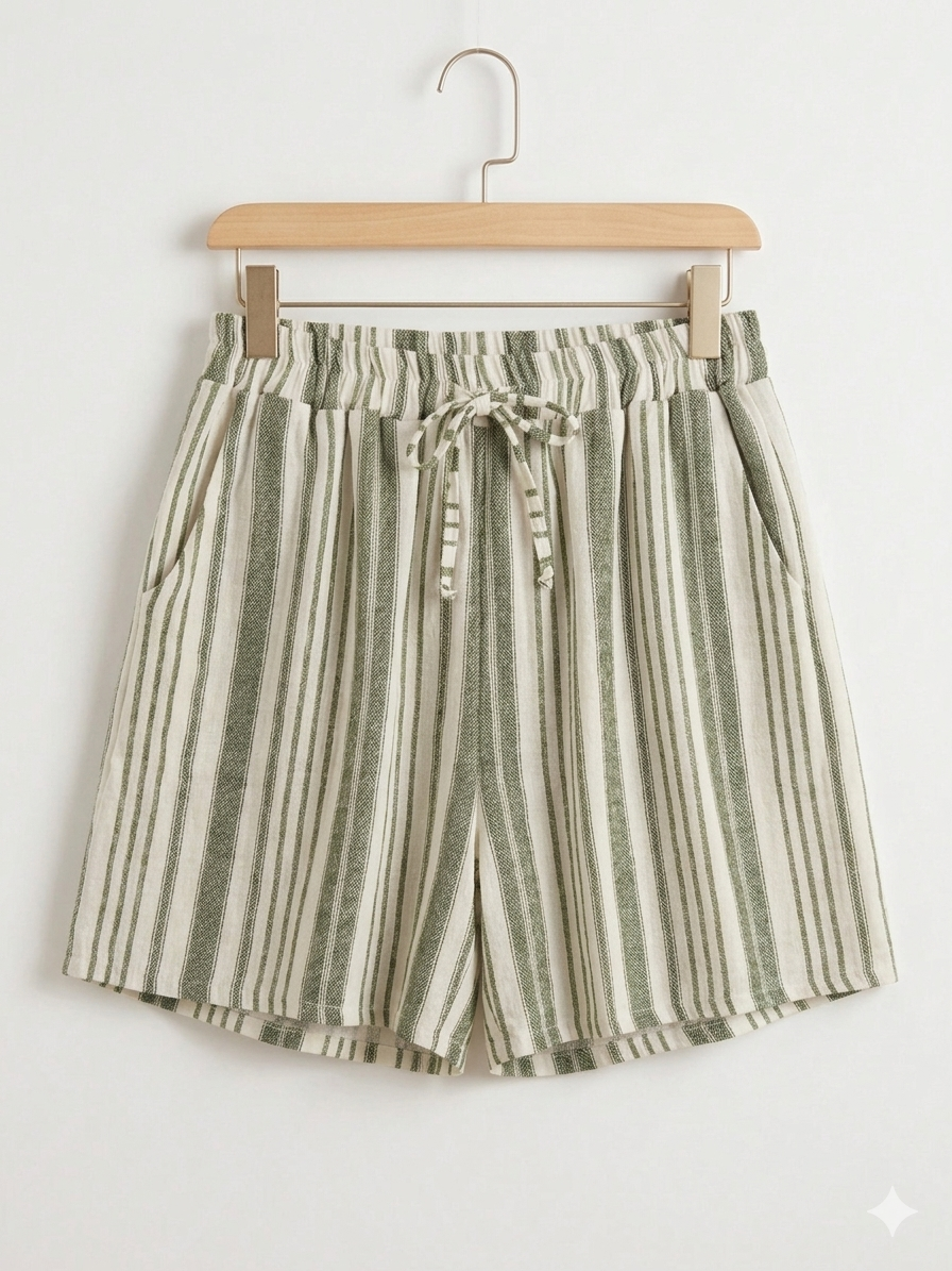 Pantalón Corto de Rayas |Bahía