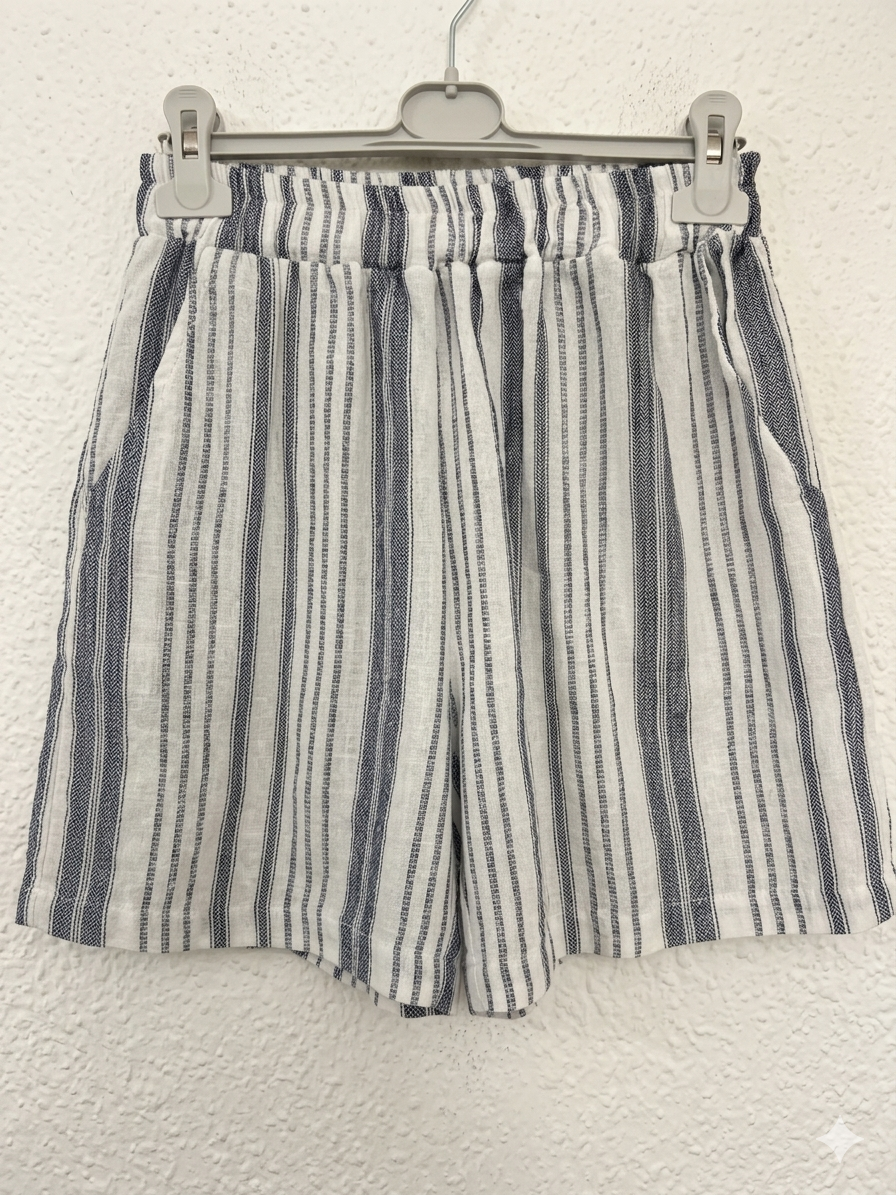 Pantalón Corto de Rayas |Bahía