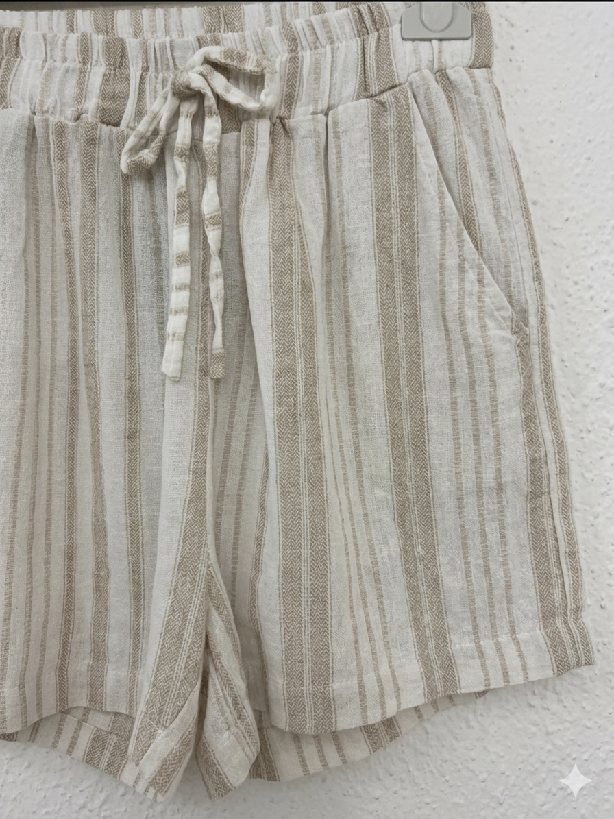 Pantalón Corto de Rayas |Bahía