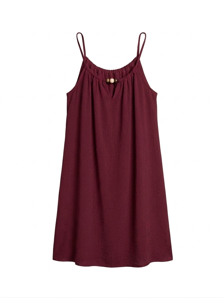 Vestido Midi | Bolas Escote