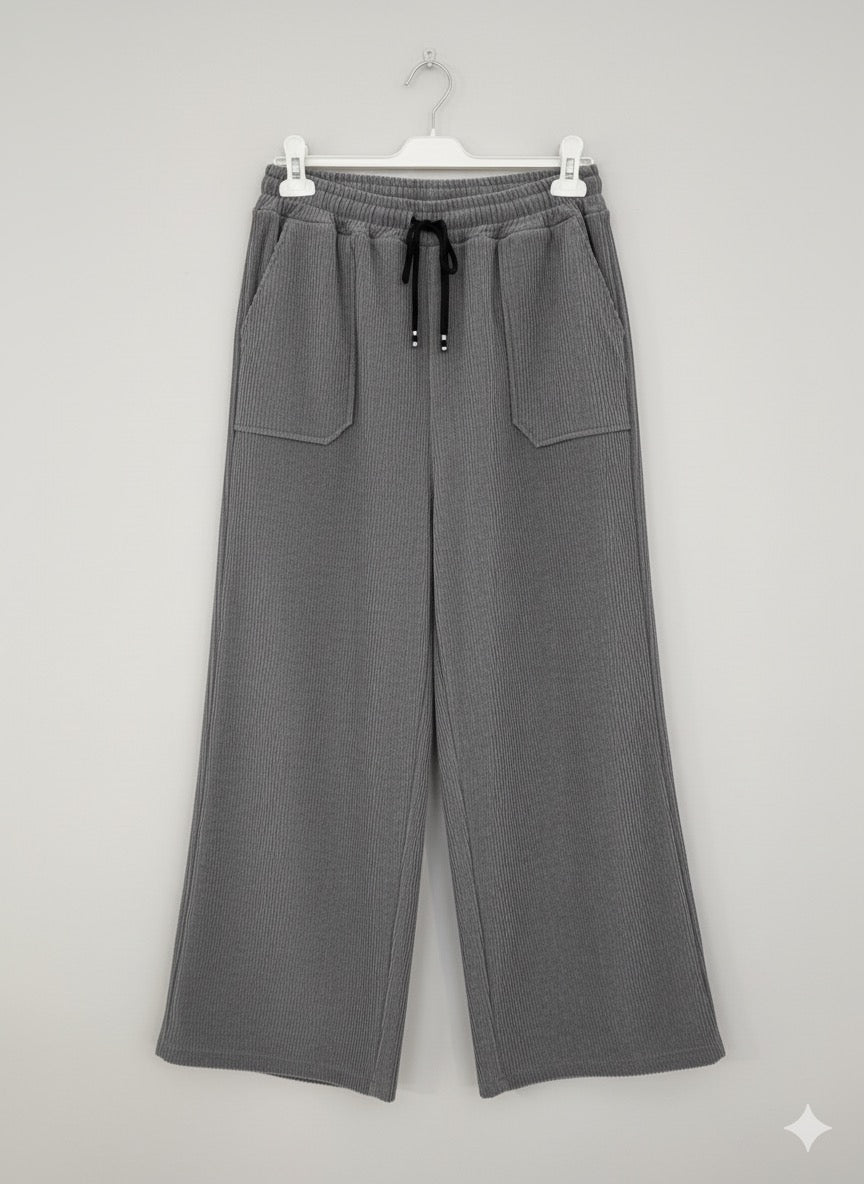 Pantalon wide leg micropana