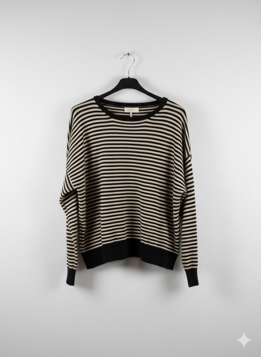 Jersey rayas cuello redondo