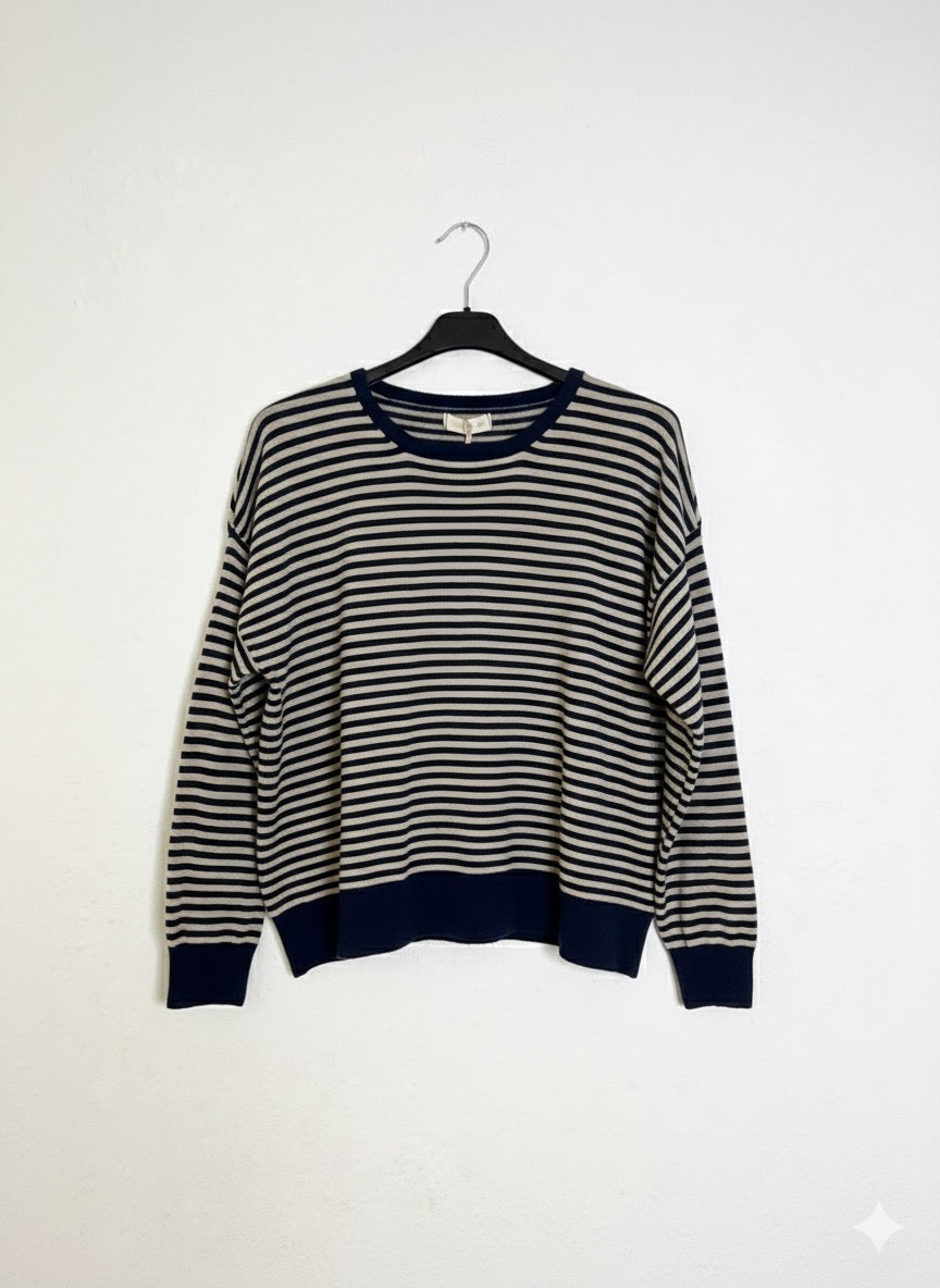 Jersey rayas cuello redondo