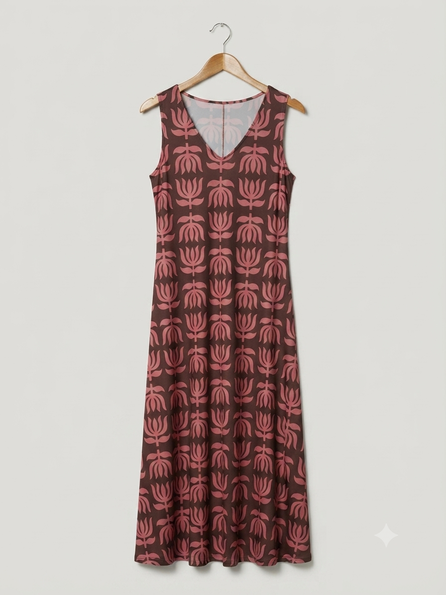 Vestido Largo | Punto Frío con Bolsillos