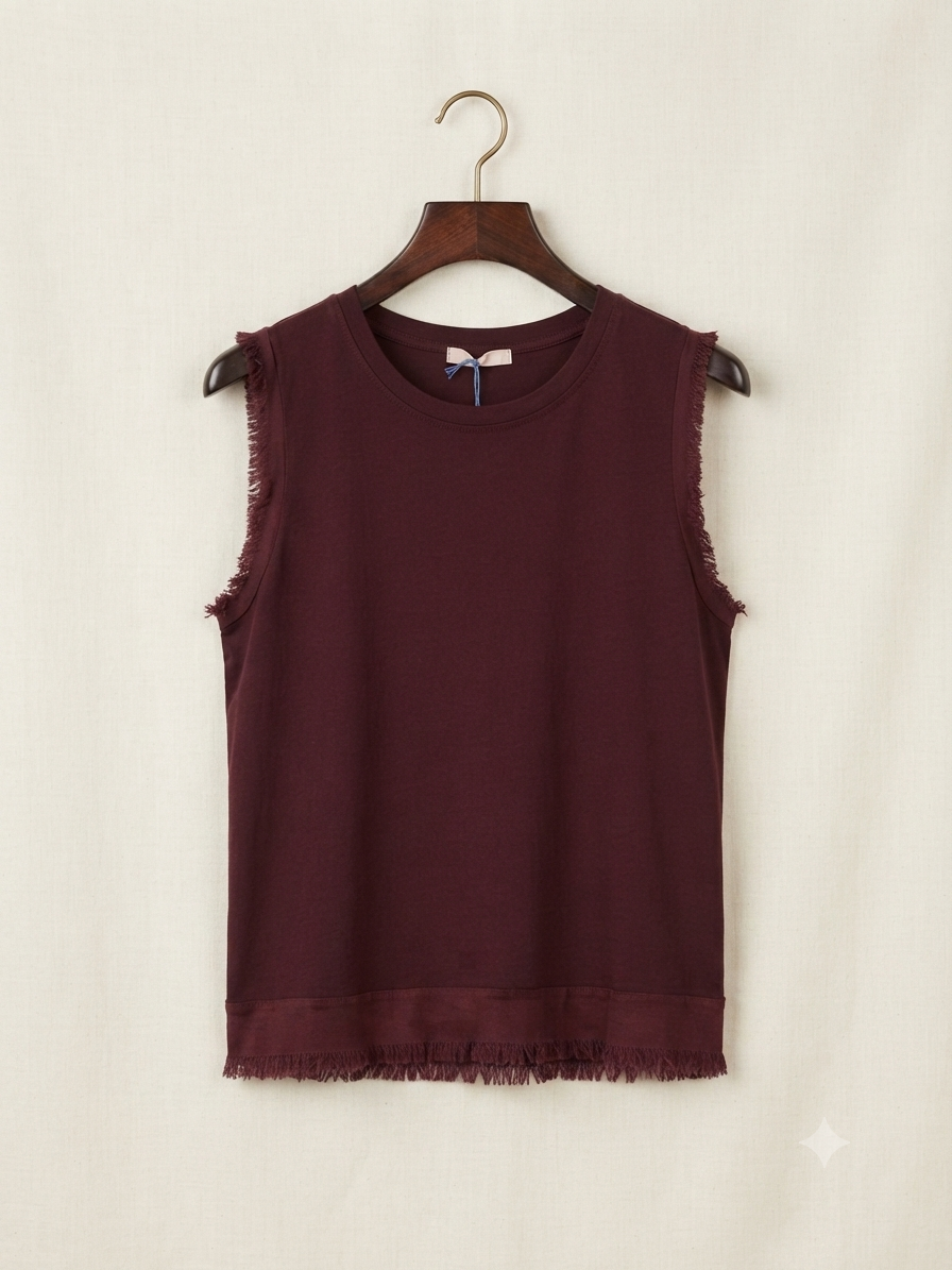 Camiseta esencial | Deshilachada
