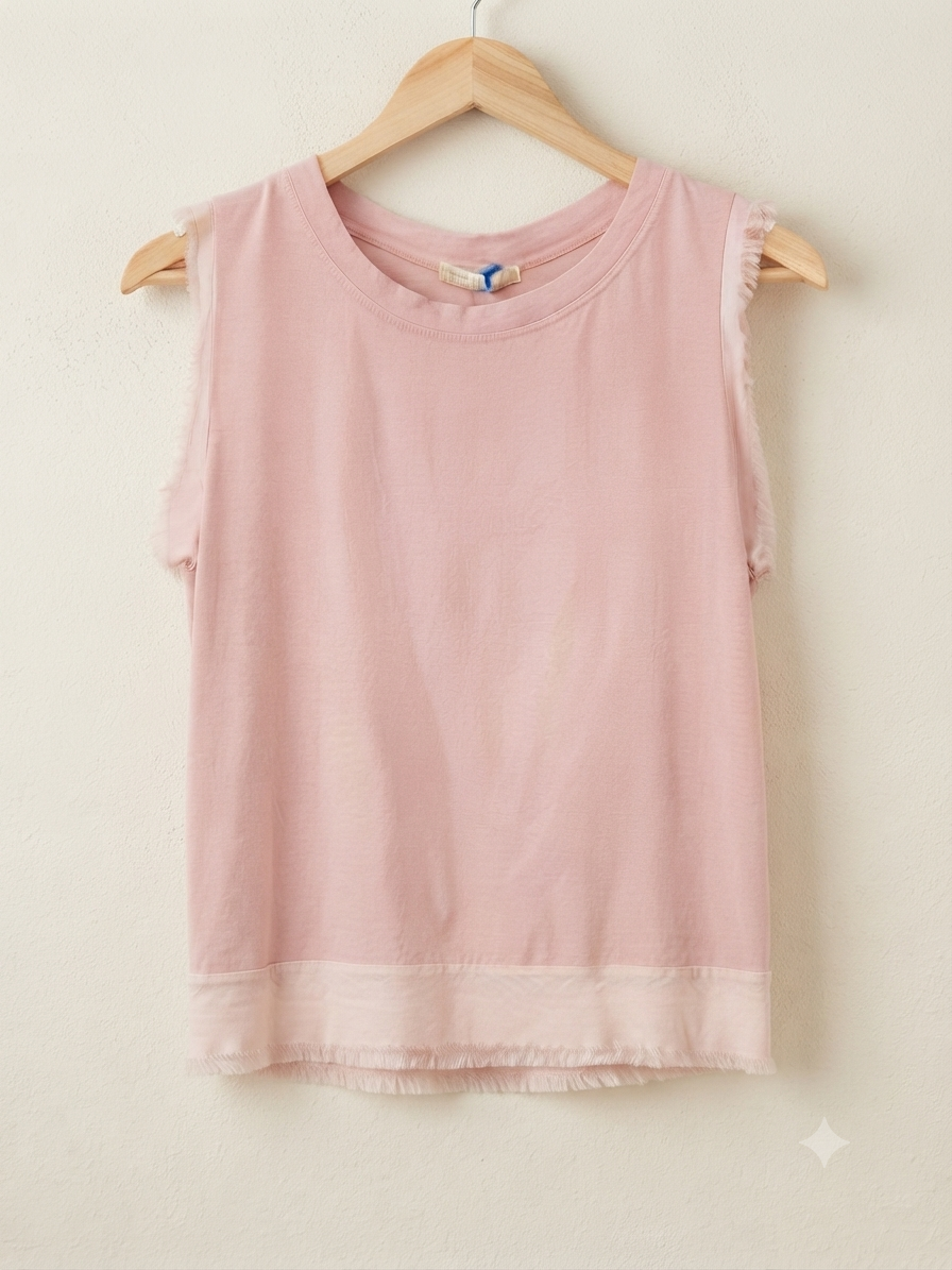 Camiseta esencial | Deshilachada