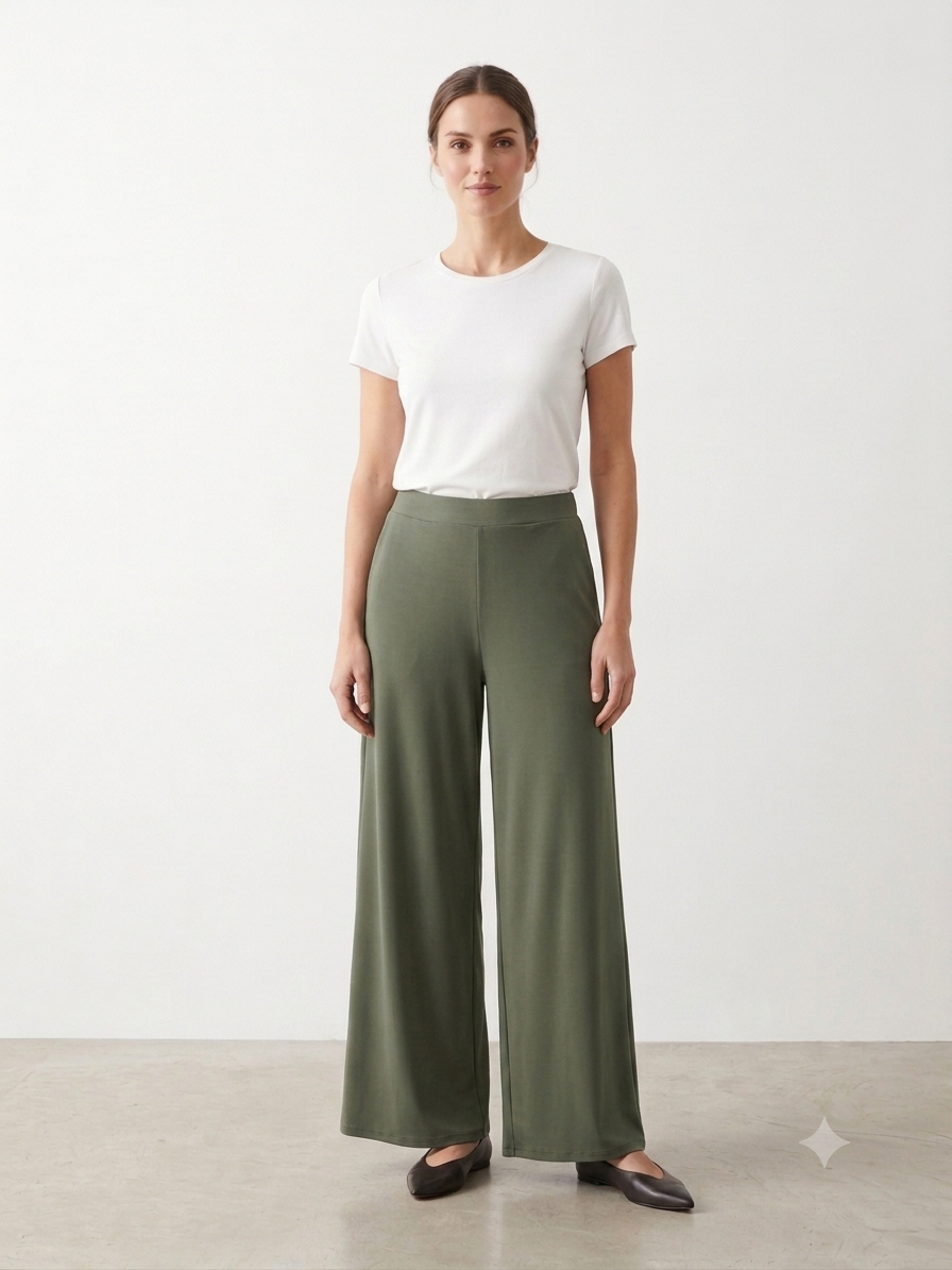 Pantalón punto frío | Liso