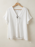 Blusa Botón Coco | Manga Corta