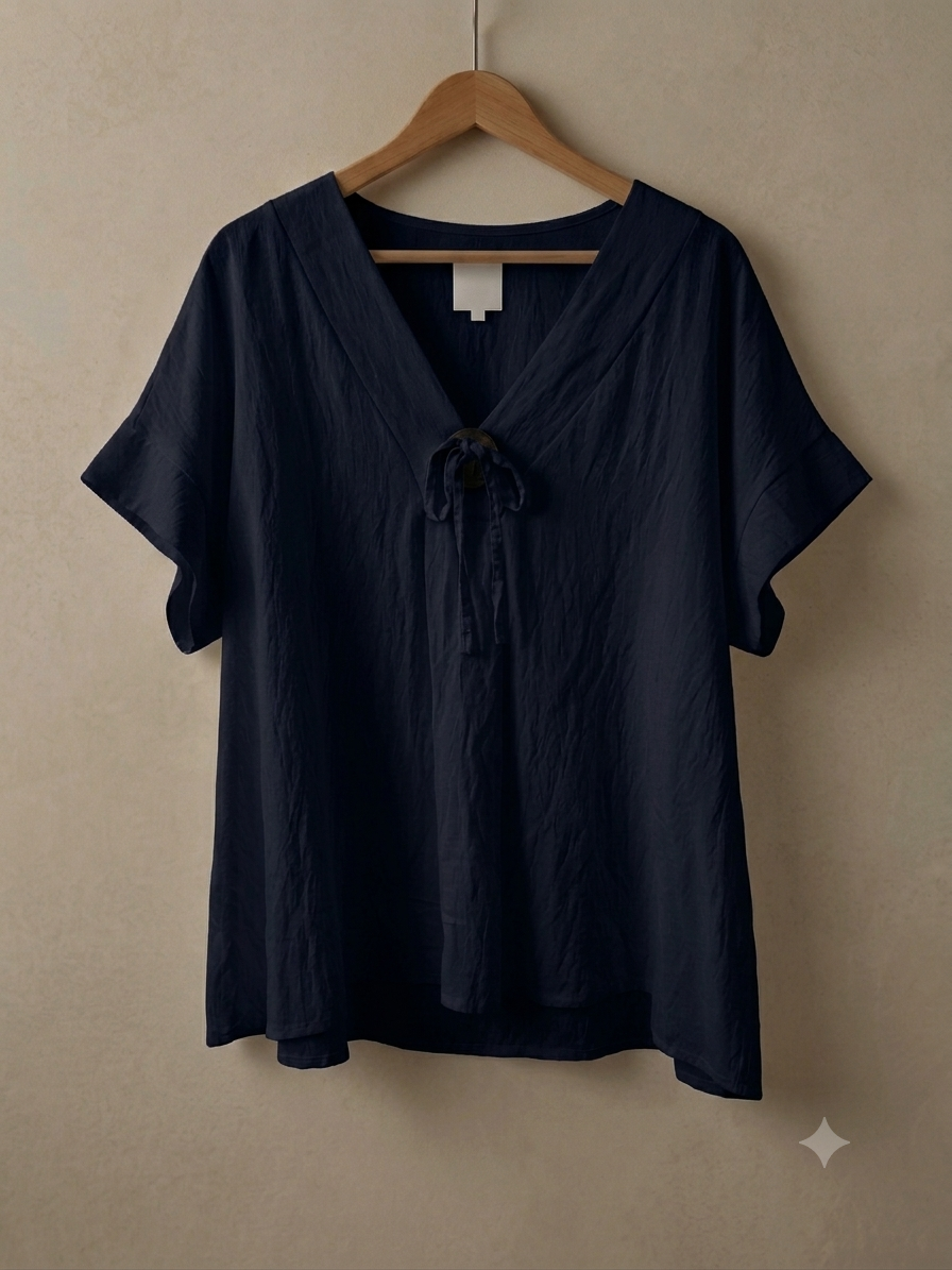 Blusa Botón Coco | Manga Corta