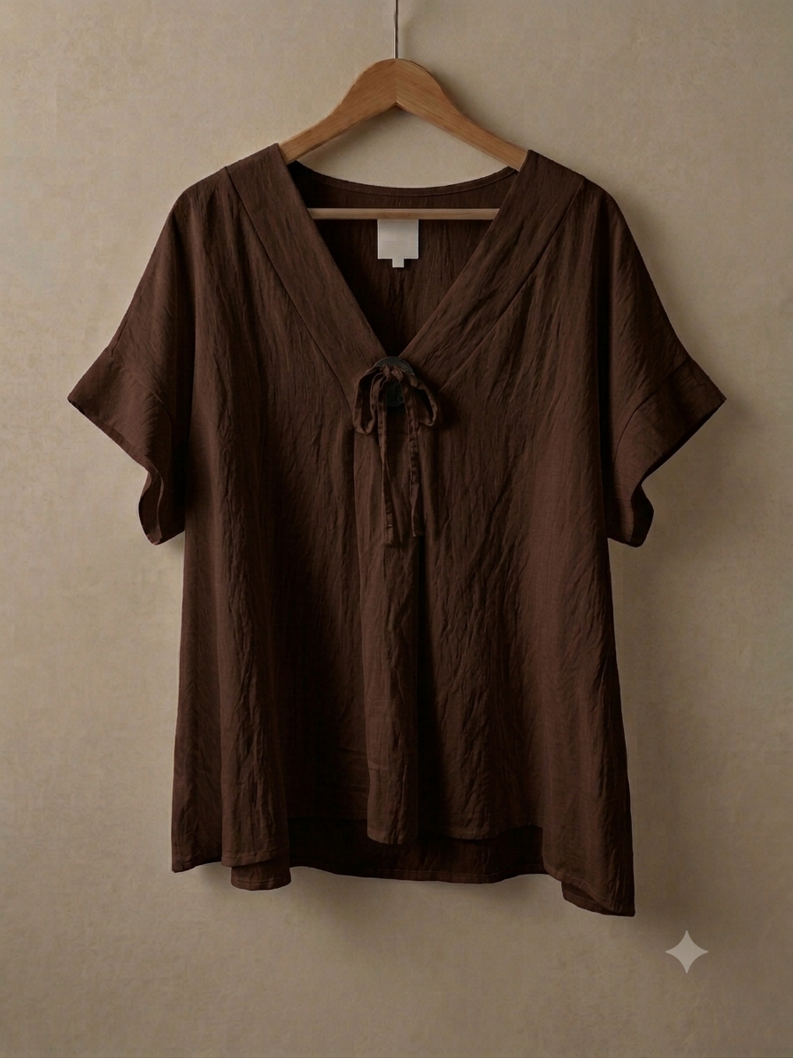 Blusa Botón Coco | Manga Corta