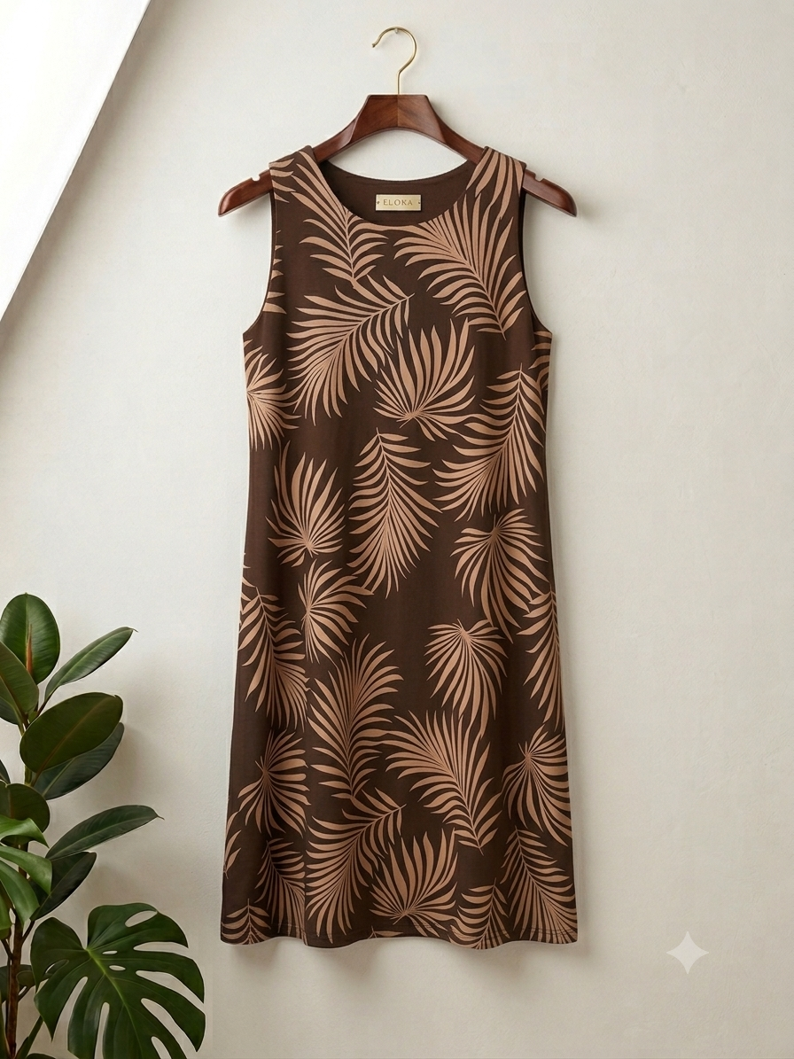 Vestido Corto | Punto Frío Hojas