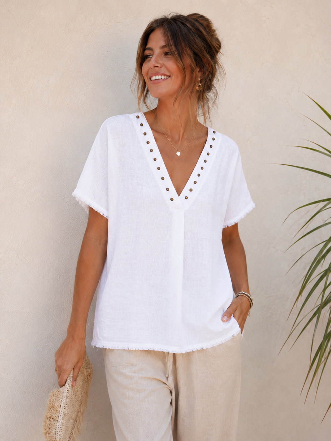 Blusa | Tachuelas Deshilachada