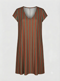 Vestido Talla Grande | Punto Frío Cuello de Pico