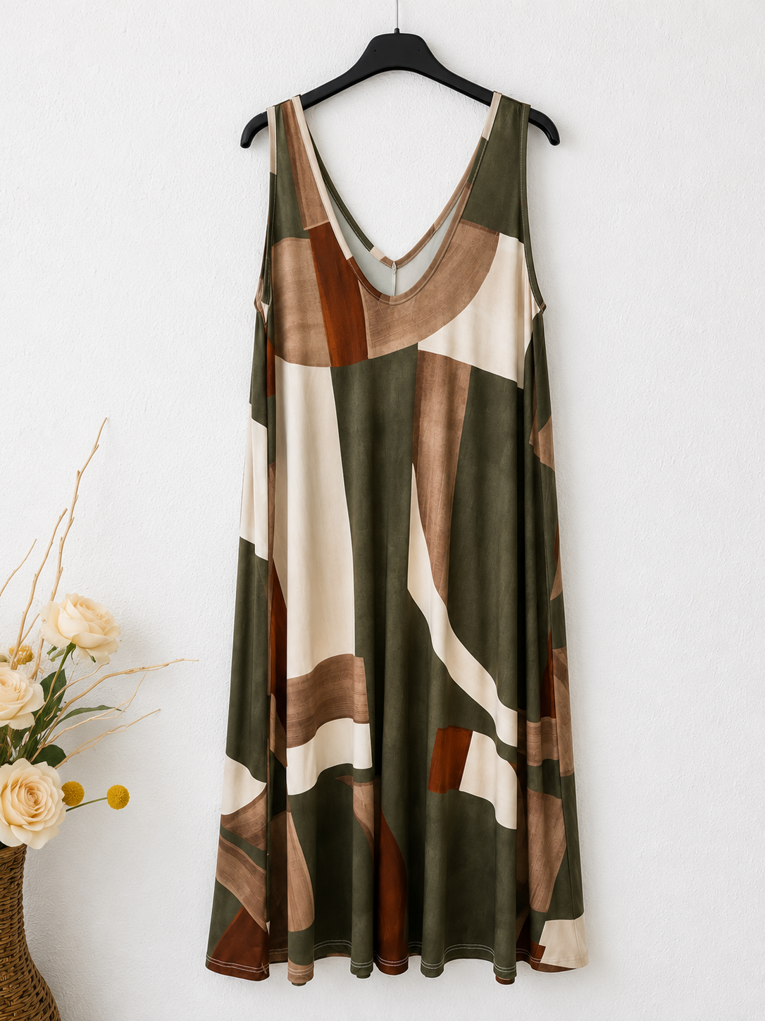 Vestido midi | Punto frío Talla Grande