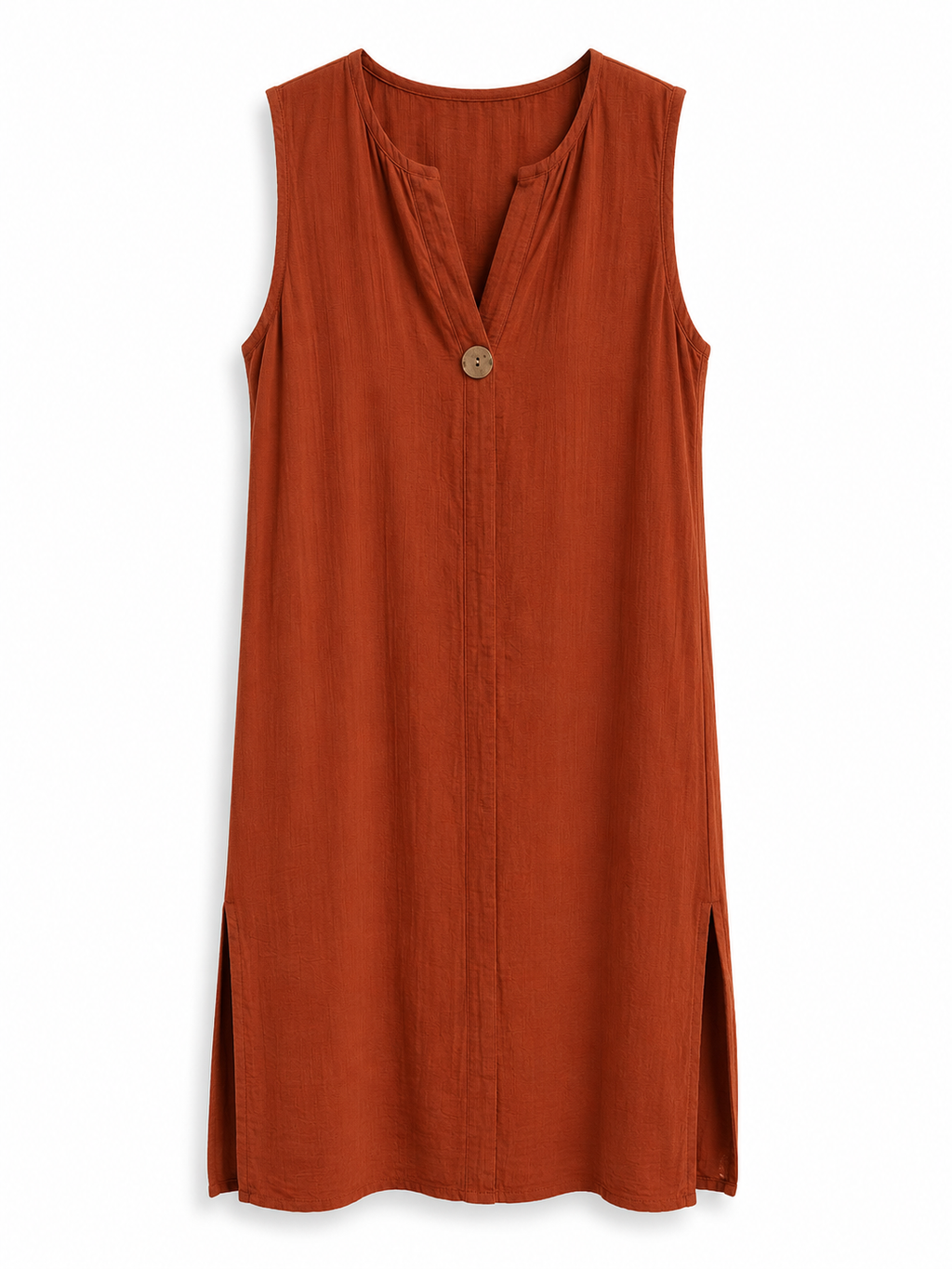 Vestido Sin Mangas | Botón Coco