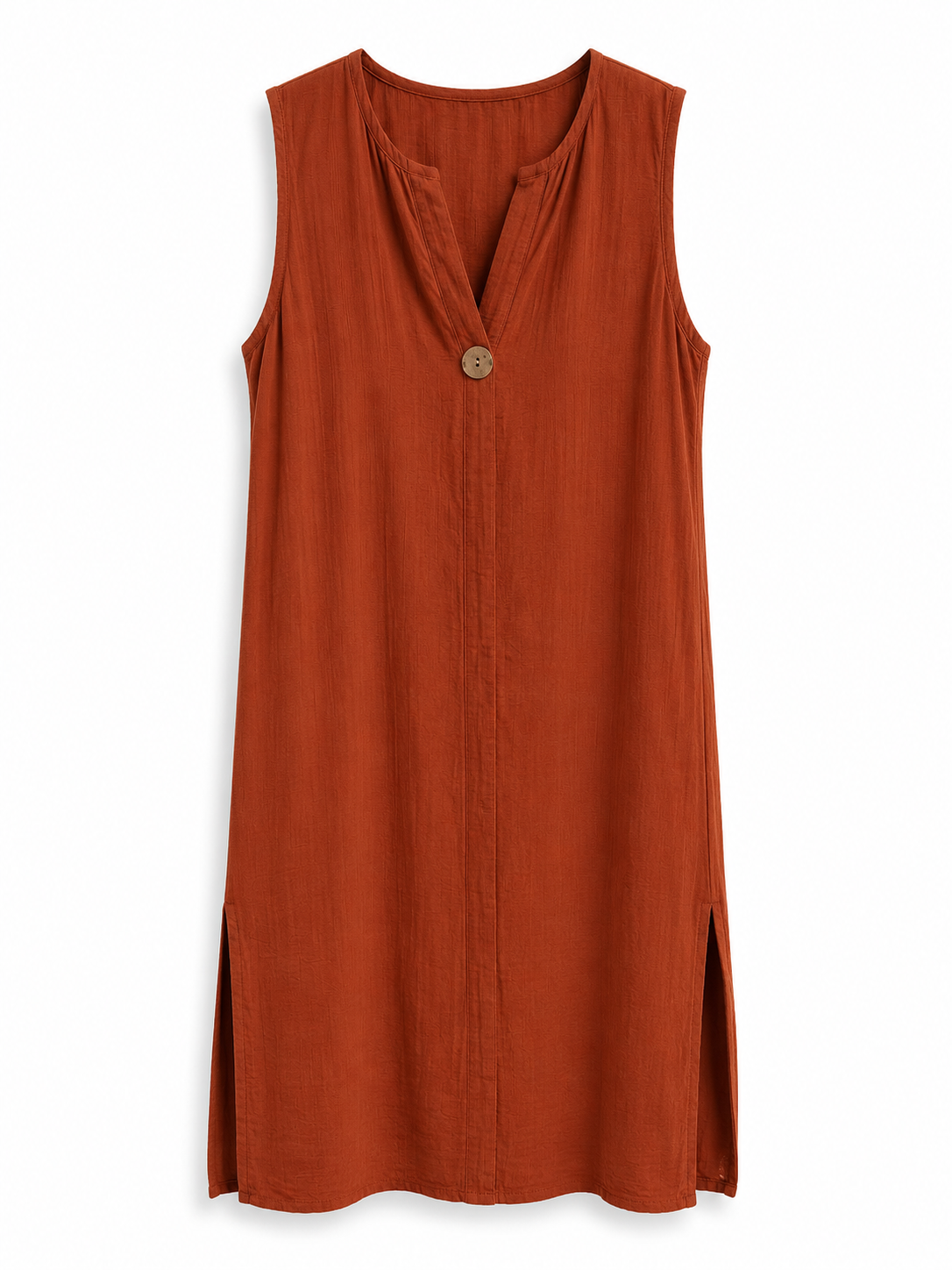 Vestido Sin Mangas | Botón Coco