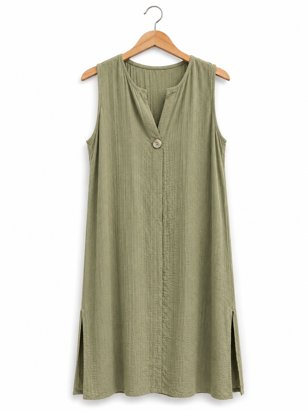 Vestido Sin Mangas | Botón Coco