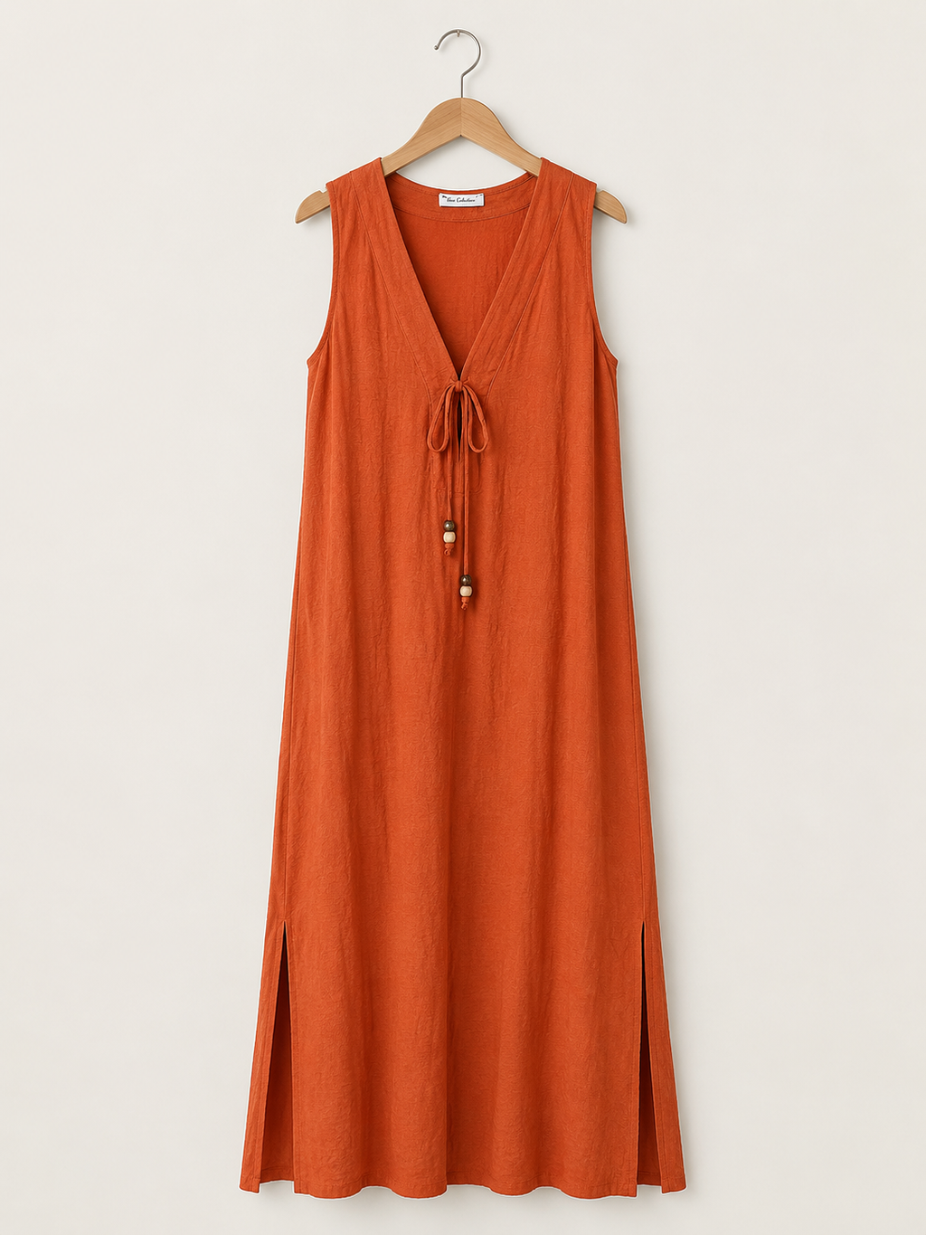 Vestido Largo | Tirante Ancho Con Bolsillos