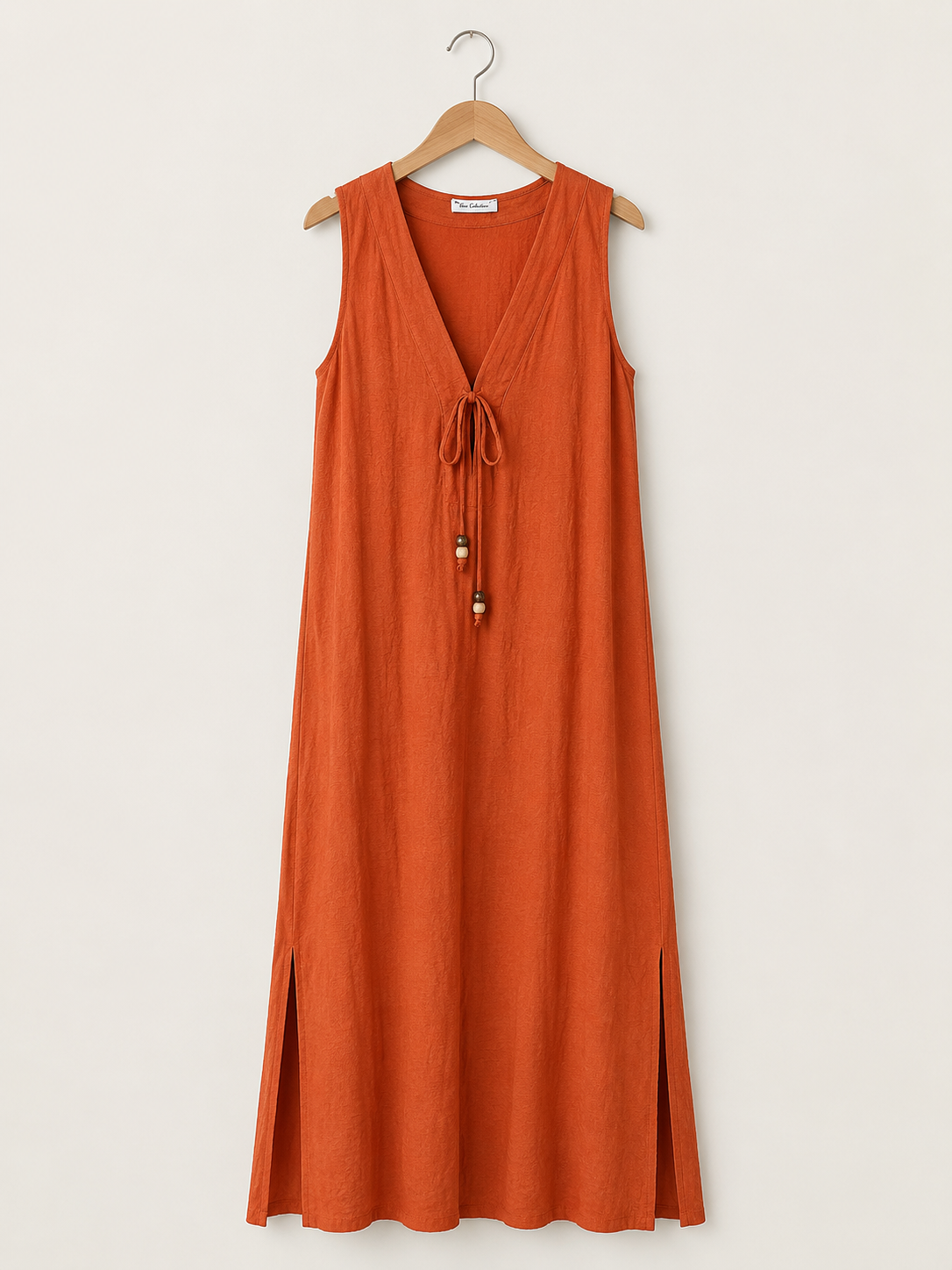 Vestido Largo | Tirante Ancho Con Bolsillos