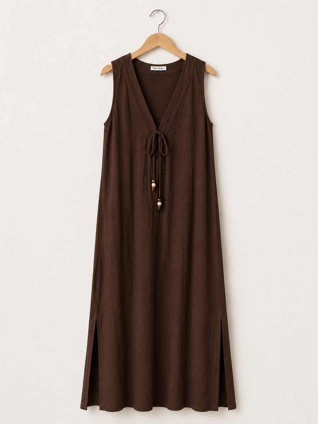 Vestido Largo | Tirante Ancho Con Bolsillos