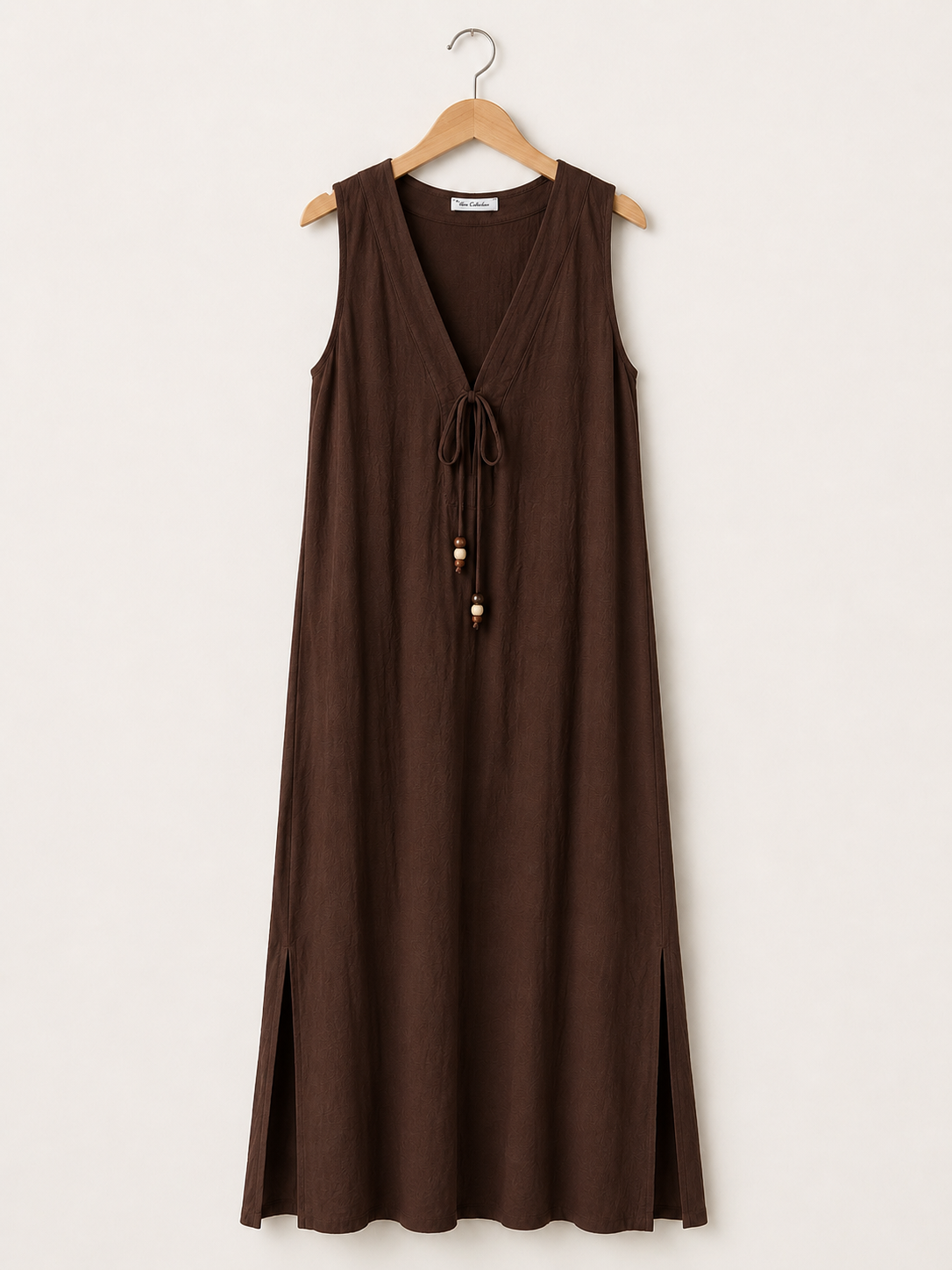 Vestido Largo | Tirante Ancho Con Bolsillos