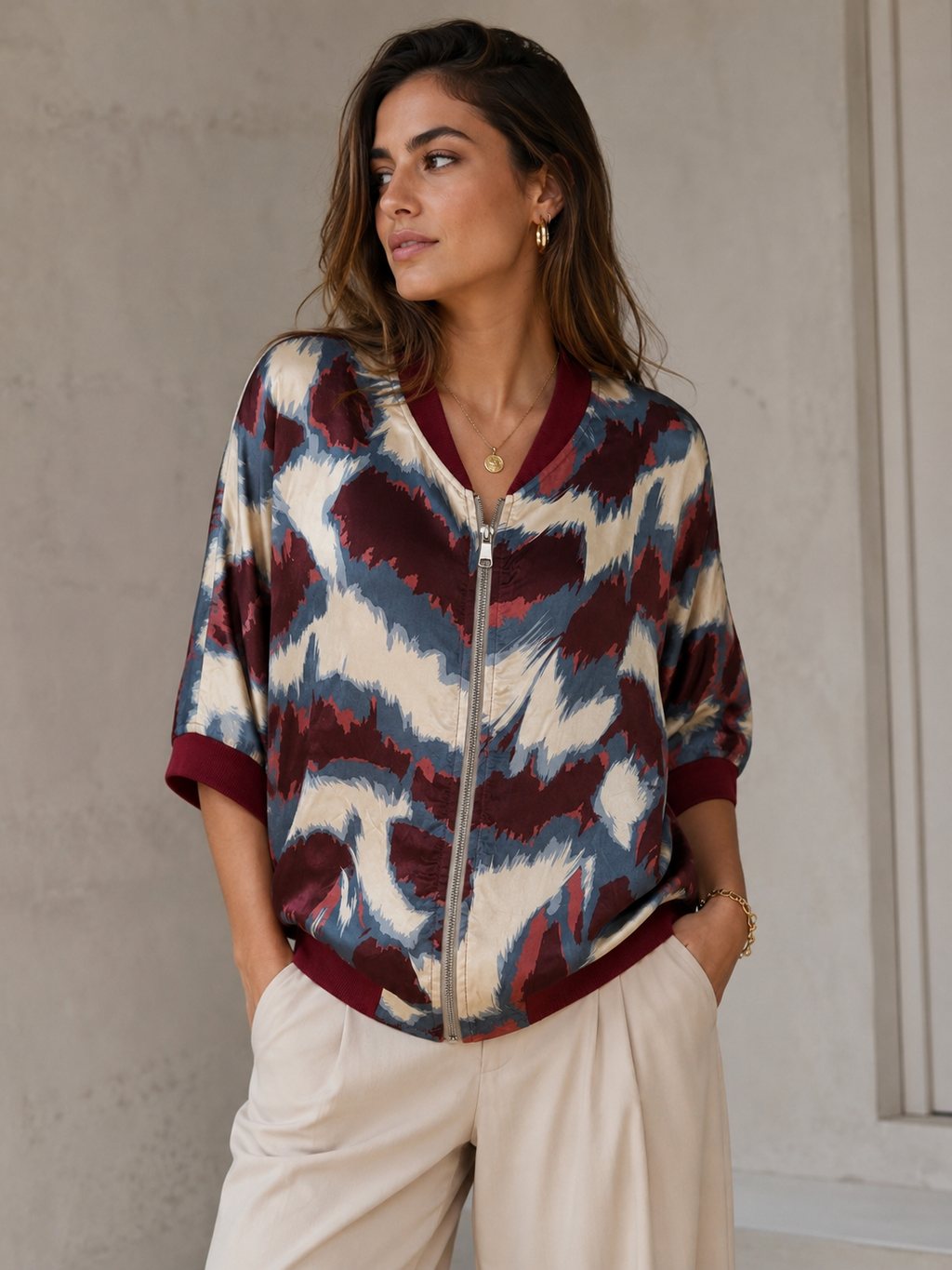 Bomber Satinada | Estampada