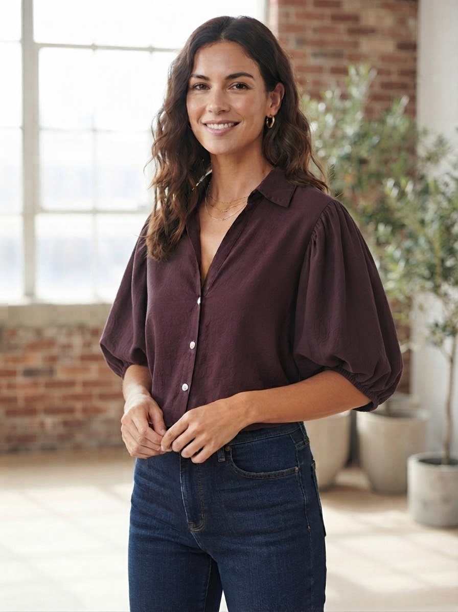 Blusa | Botones y cuello camisero