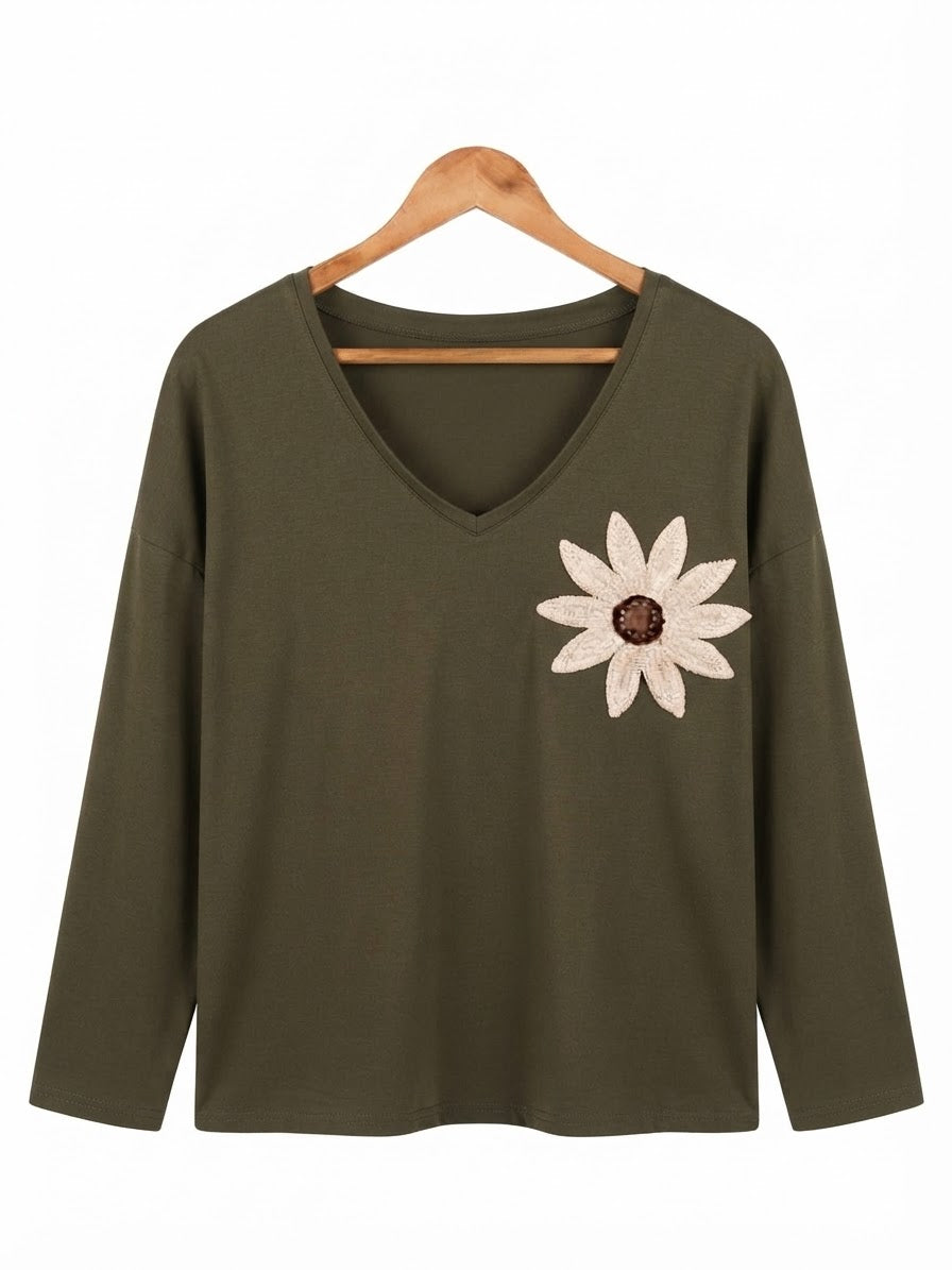 Camiseta Manga Larga | FLOR