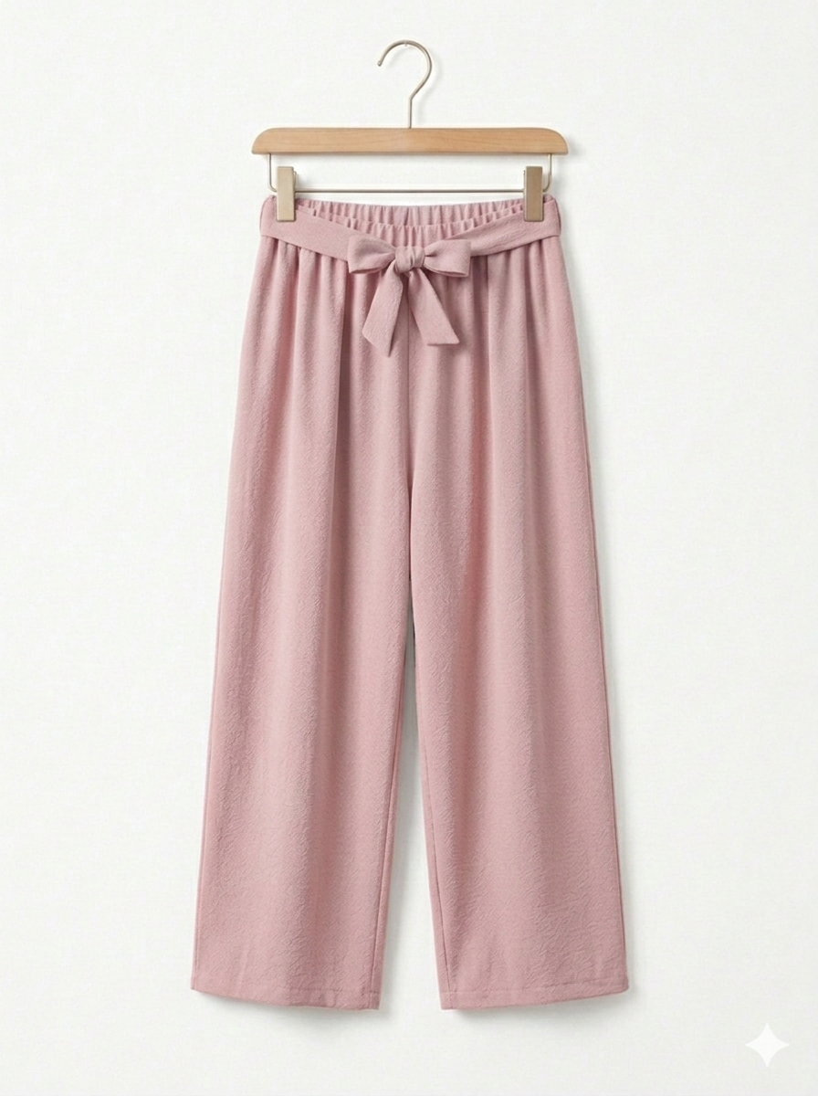 Pantalón Fluido Wide-Leg con Cintura Elástica
