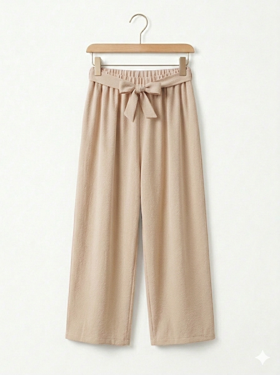 Pantalón Fluido Wide-Leg con Cintura Elástica