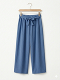 Pantalón Fluido Wide-Leg con Cintura Elástica