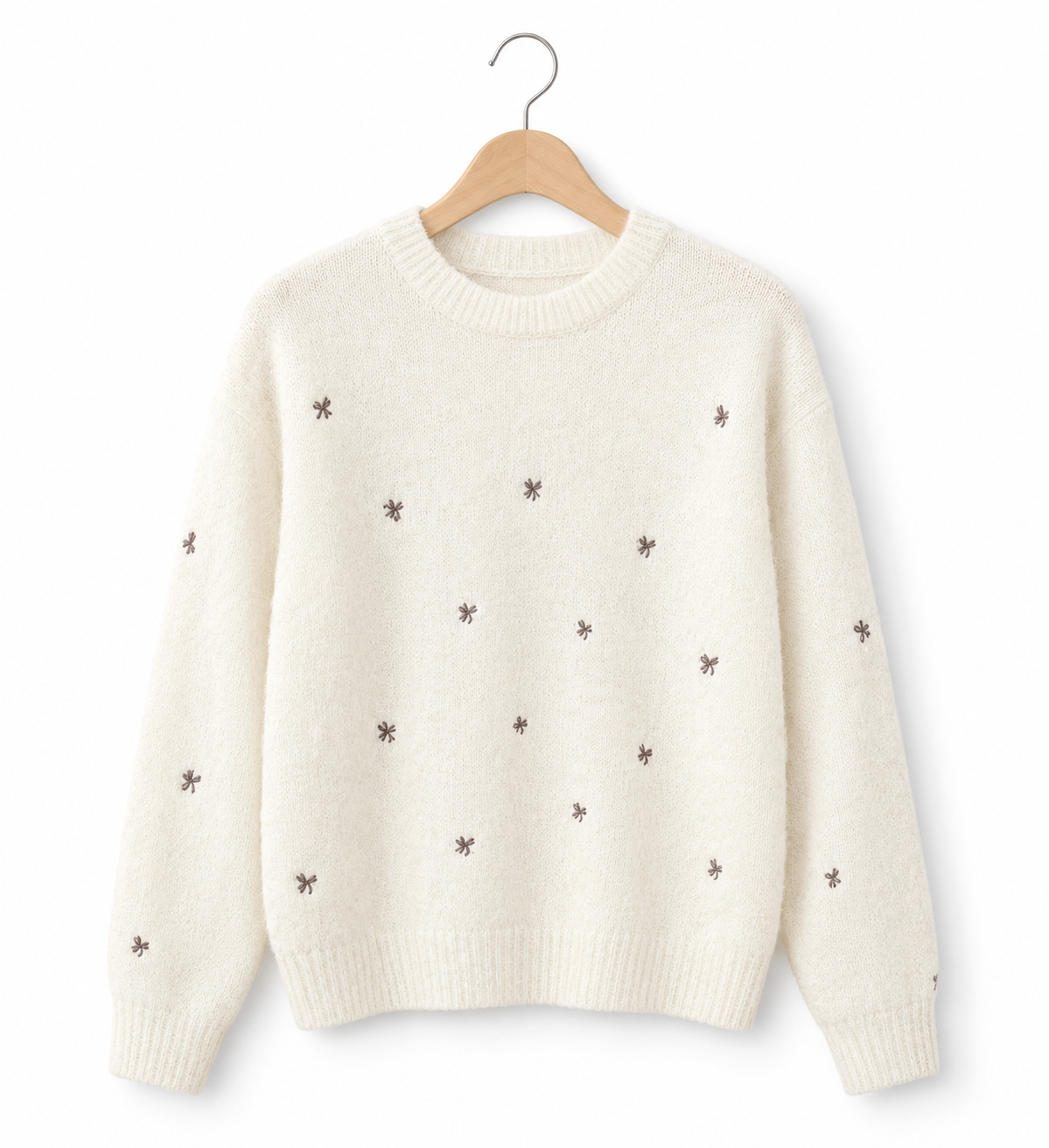 Jersey de Punto | Bordados de Flores