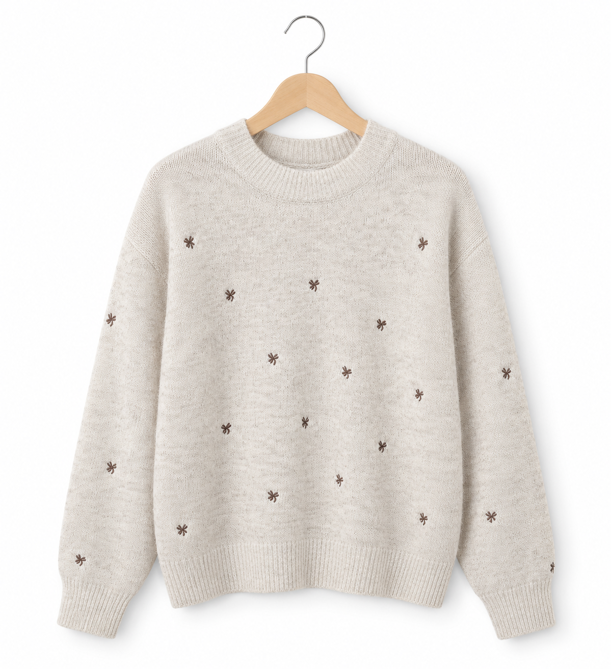 Jersey de Punto | Bordados de Flores