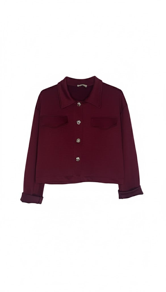 Chaqueta sudadera botones joya