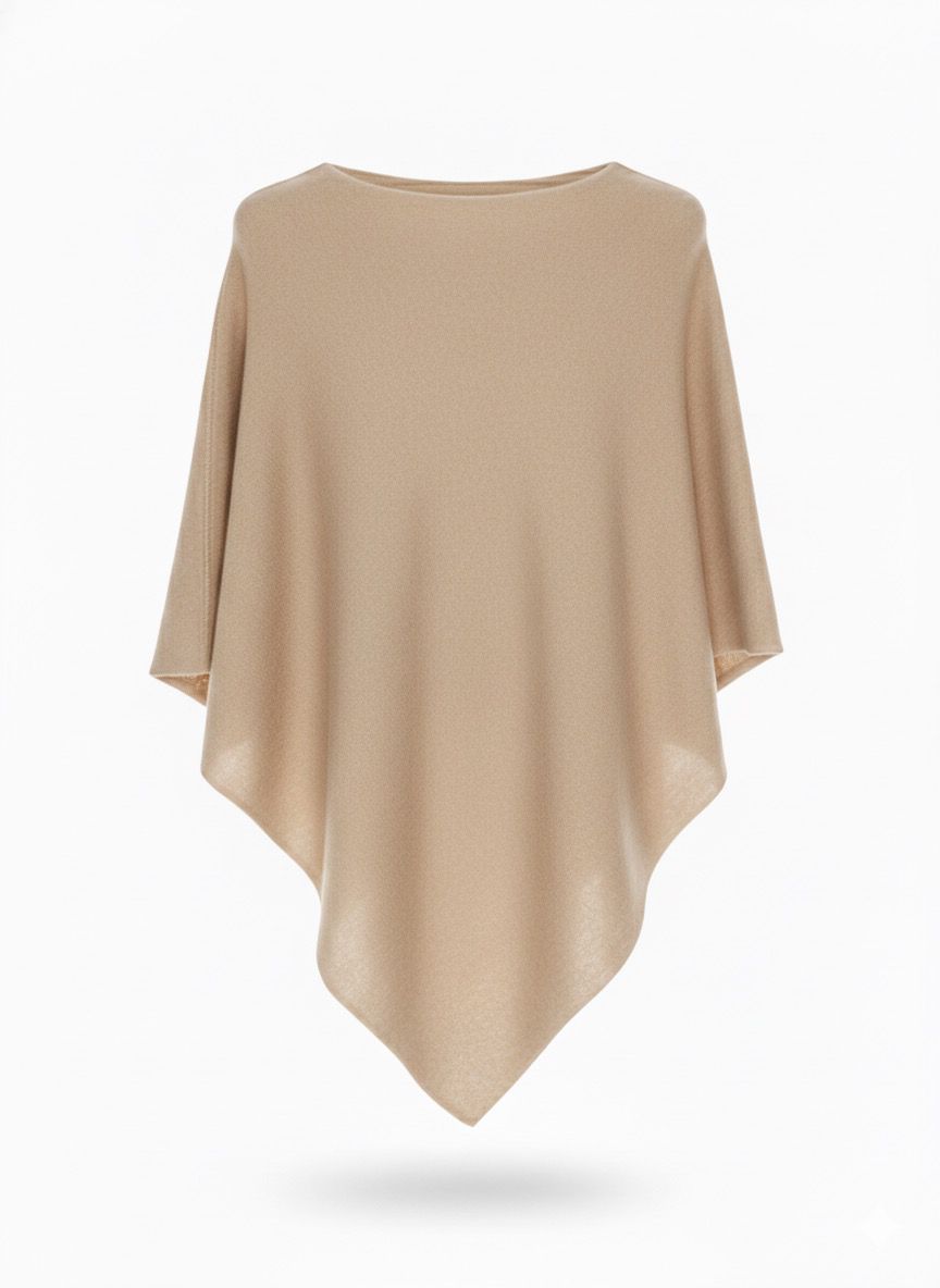 Poncho Básico Suave de Punto