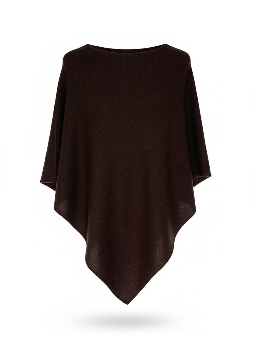 Poncho Básico Suave de Punto